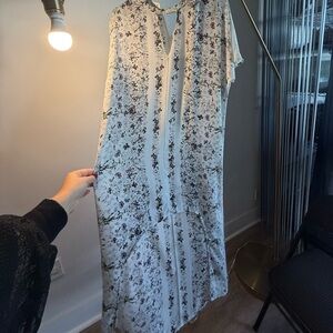 High low flowery dress